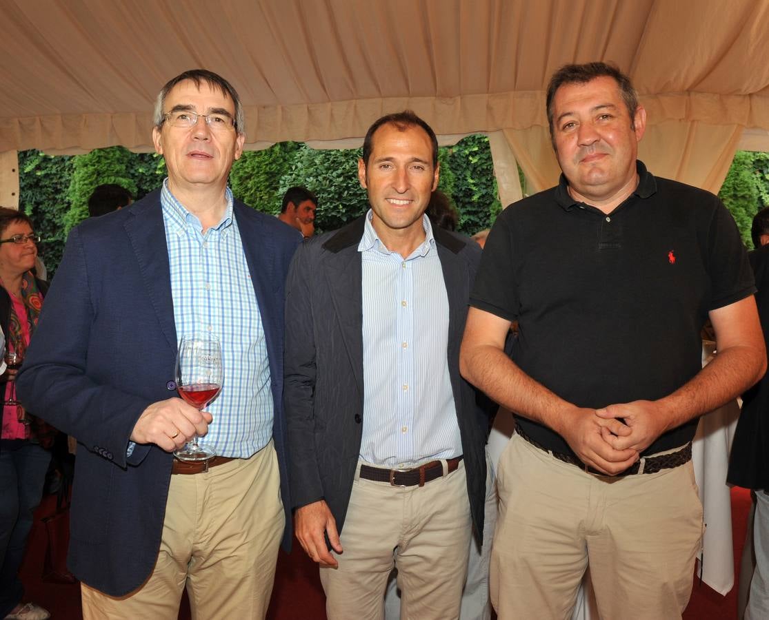 José Romón (Frutos Villar), Óscar Díez (Gregorio Díez) y Mariano Barbero, del restaurante Pedro Olivar.