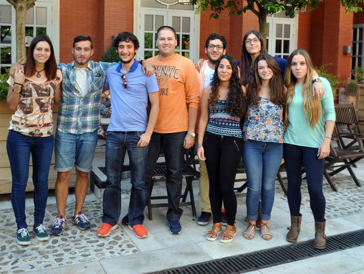 Los becarios de El Norte de Castilla Marta Marinero, Alejandro Leonardo, César Rodríguez, Jesús Berzosa, Juan Pascual, Andrea Rubio, Marina Casero, Patricia Pérez.
