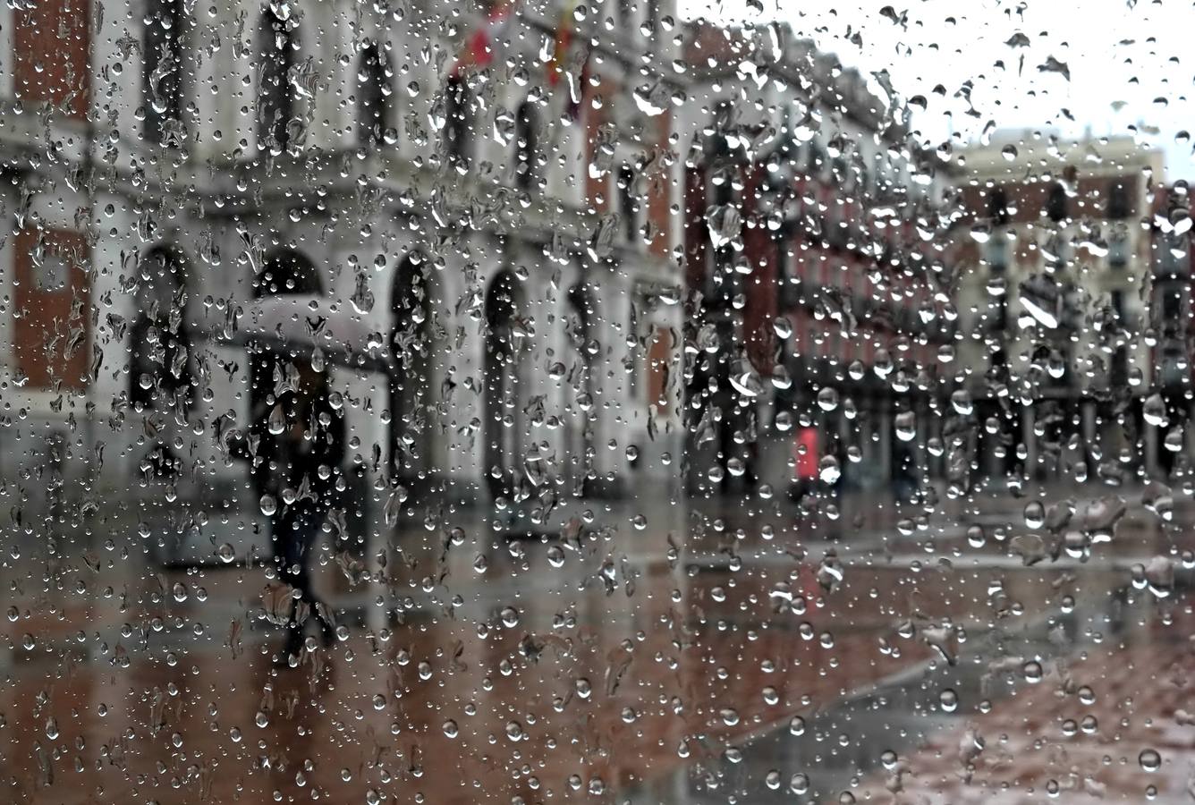 Lluvia en Valladolid.