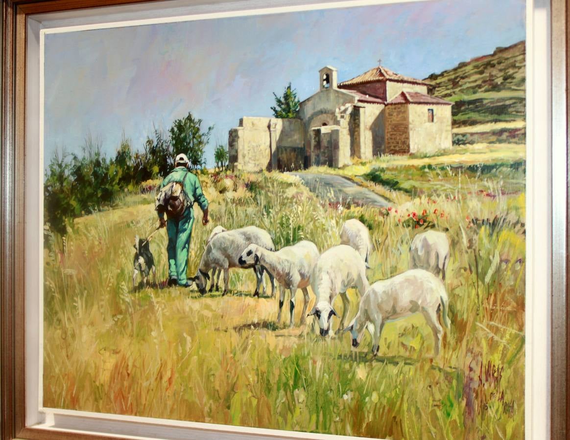 El pintor Antonio Varas expone su obra en el Museo del Cerrato Castellano de Baltanás (Palencia)