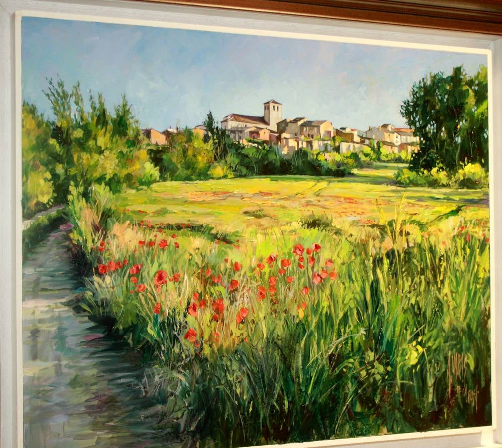 El pintor Antonio Varas expone su obra en el Museo del Cerrato Castellano de Baltanás (Palencia)