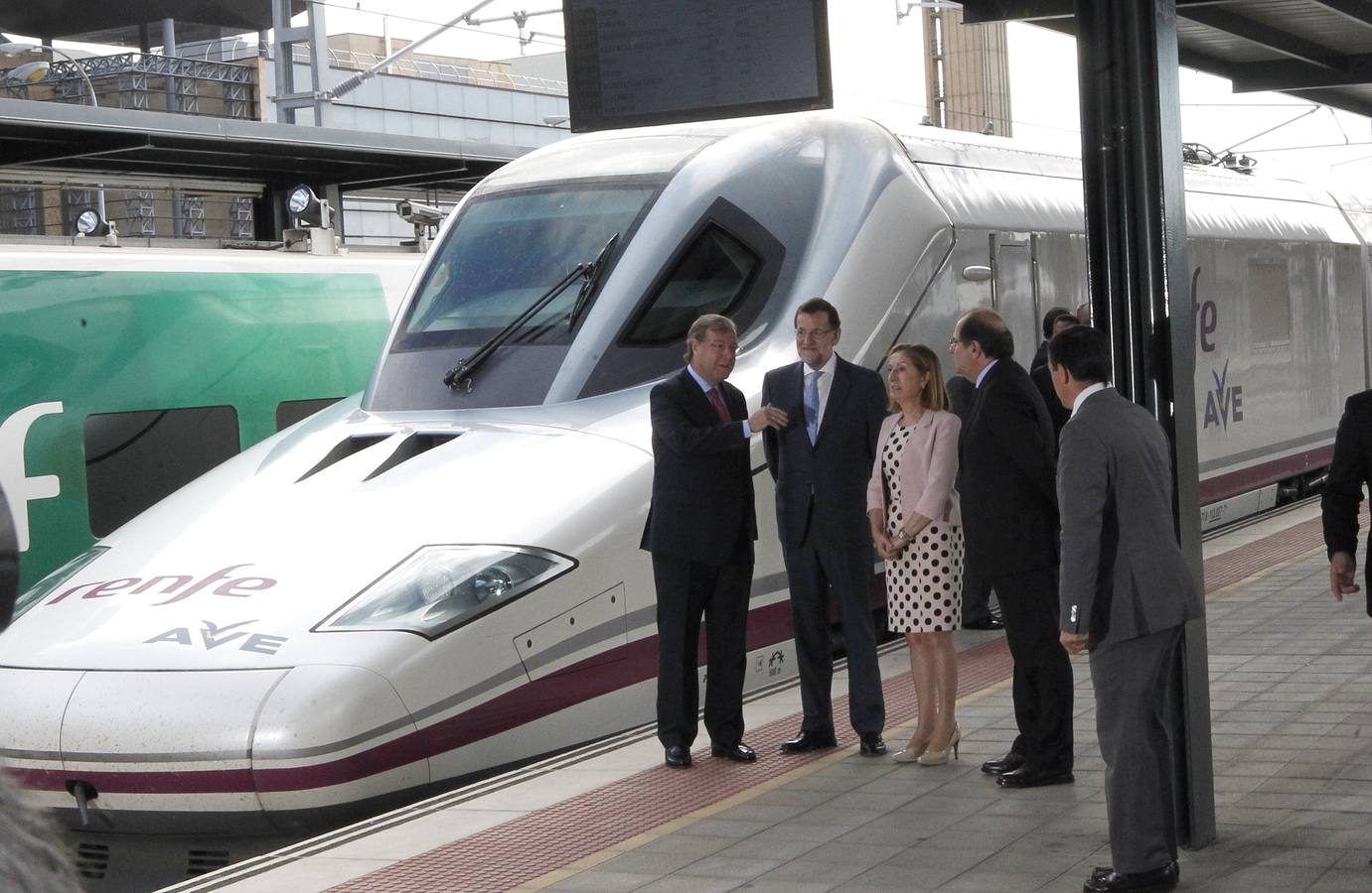 Antonio Silván, Mariano Rajoy, Ana Pastor y Juan Vicente Herrera.