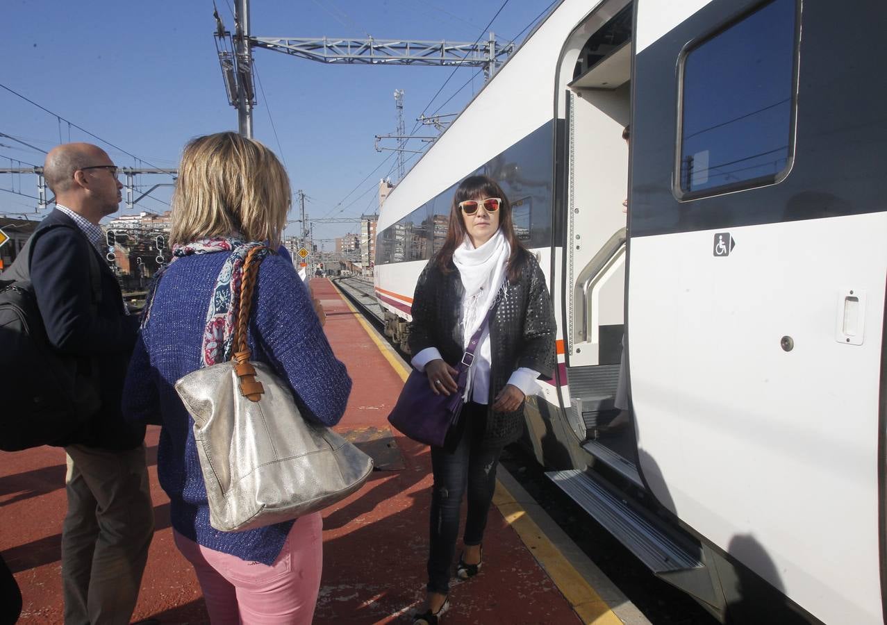 Primer viaje comercial del Ave León-Madrid