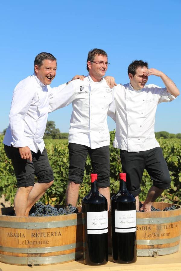 El mejor cocinero del mundo, Joan Roca, en la tradicional pisada de uva de Abadía de Retuerta (Valladolid)