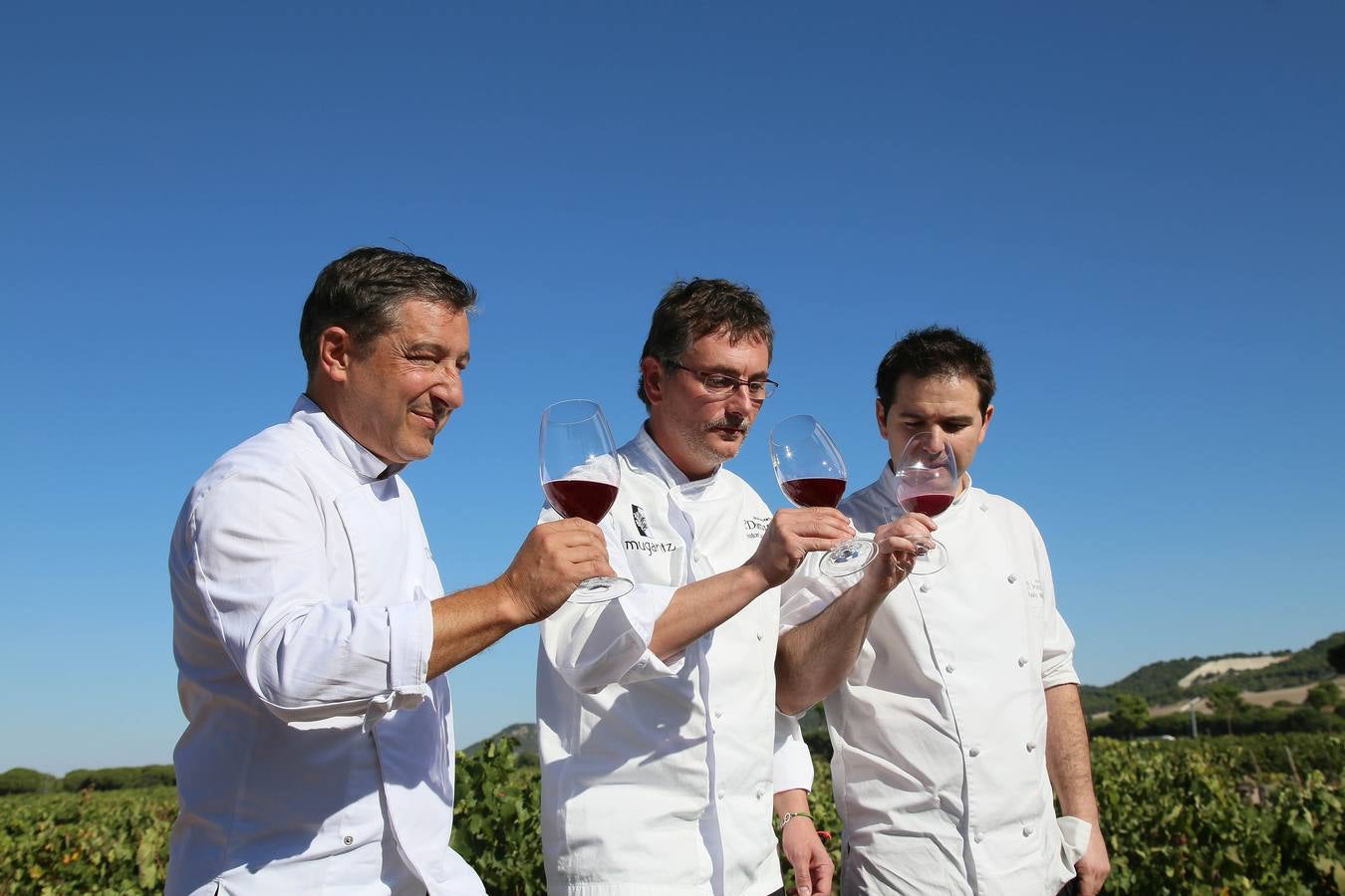 El mejor cocinero del mundo, Joan Roca, en la tradicional pisada de uva de Abadía de Retuerta (Valladolid)