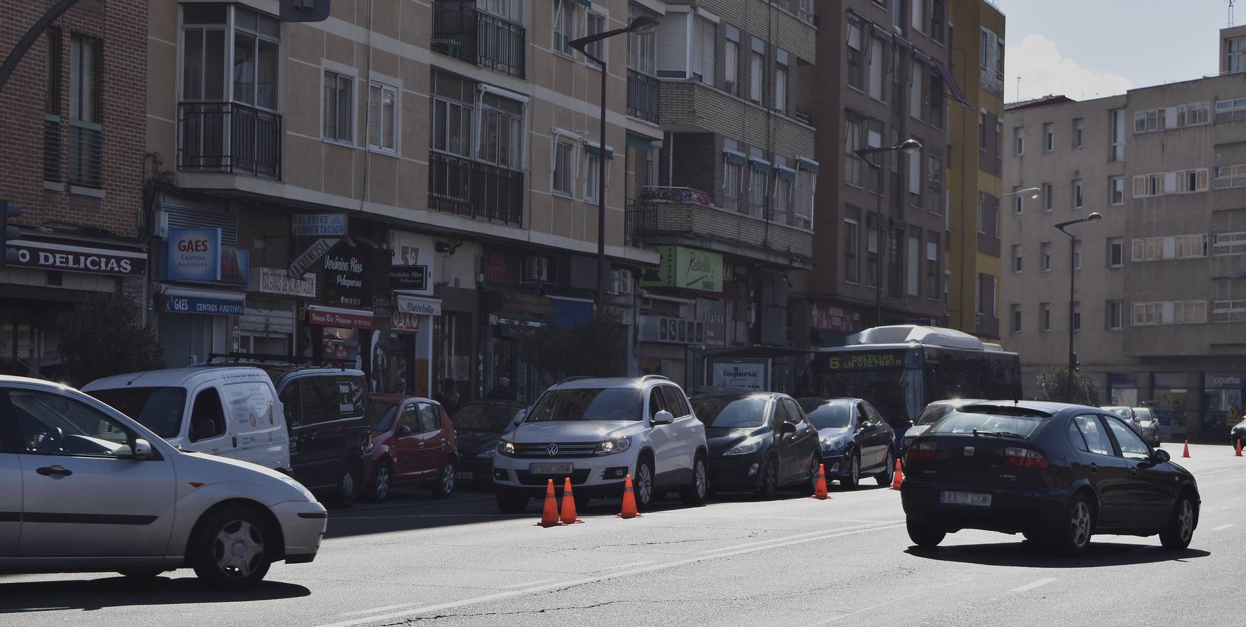 Atascos por las obras en el túnel de Labradores