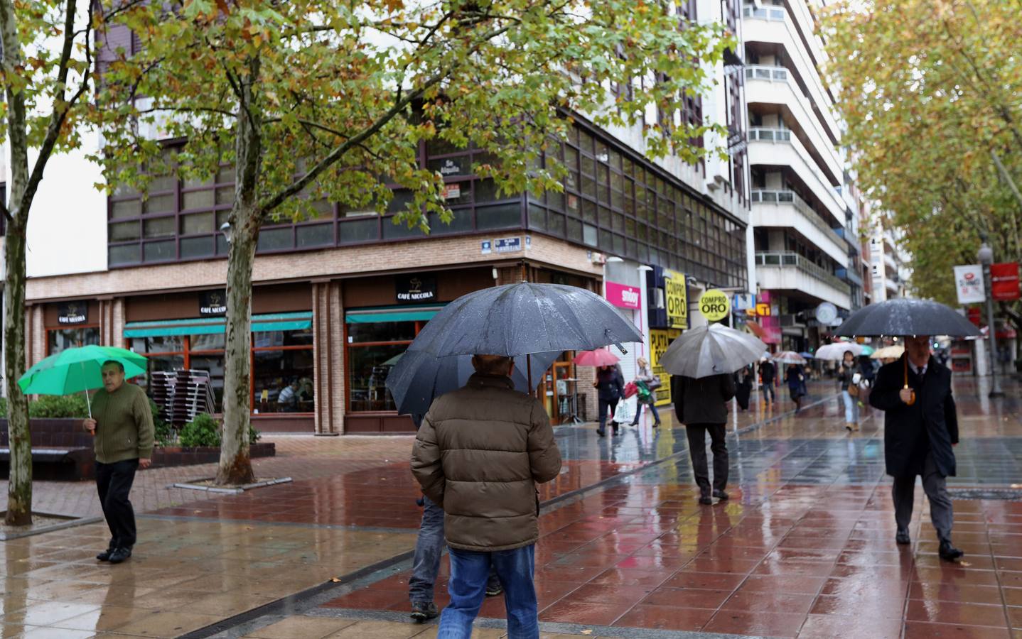 Jornada de lluvia en Valladolid