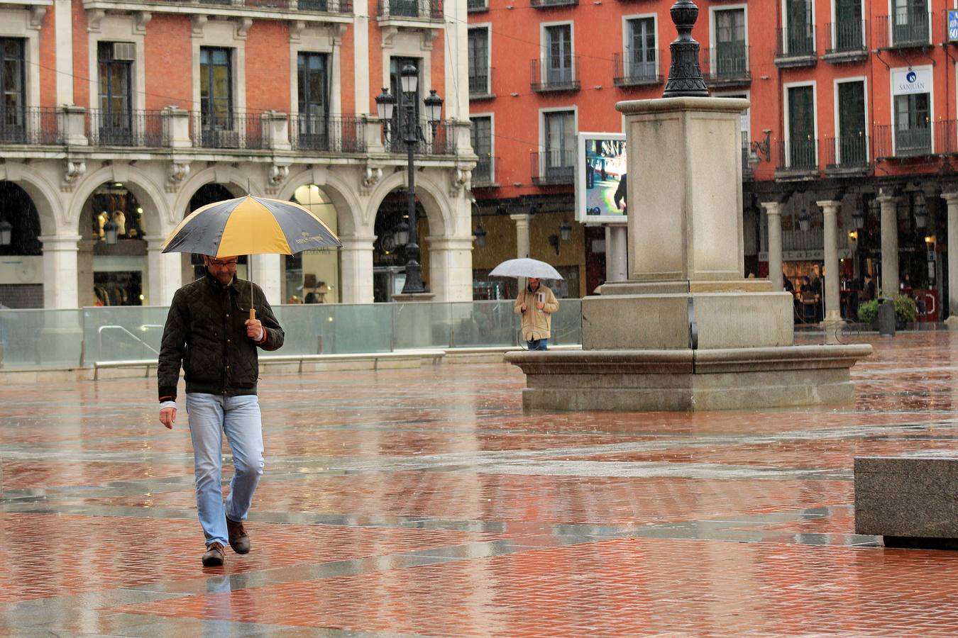 Jornada de lluvia en Valladolid