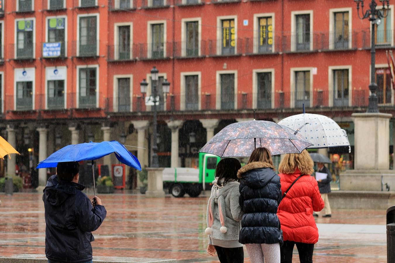 Jornada de lluvia en Valladolid