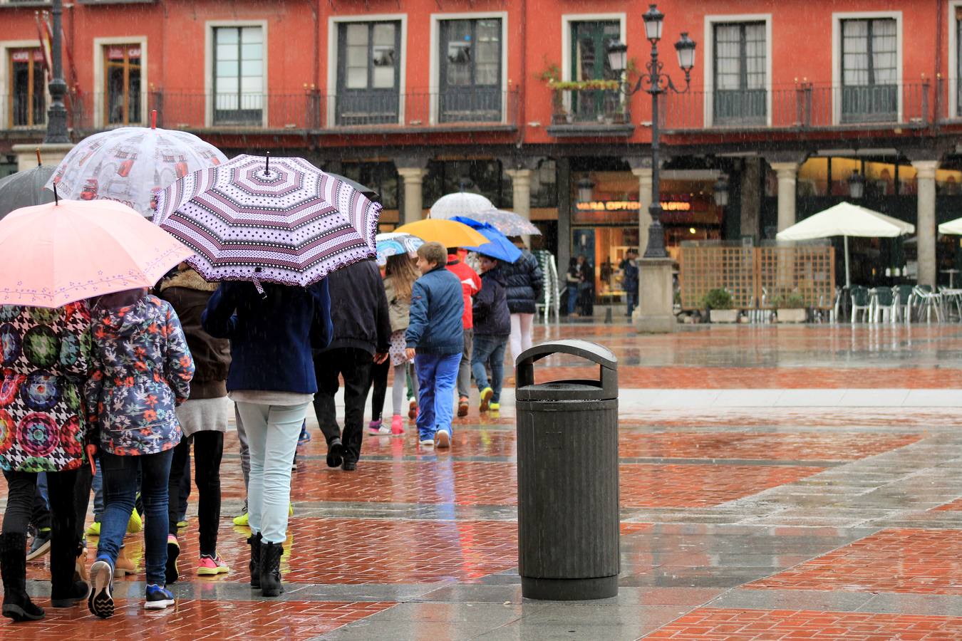 Jornada de lluvia en Valladolid