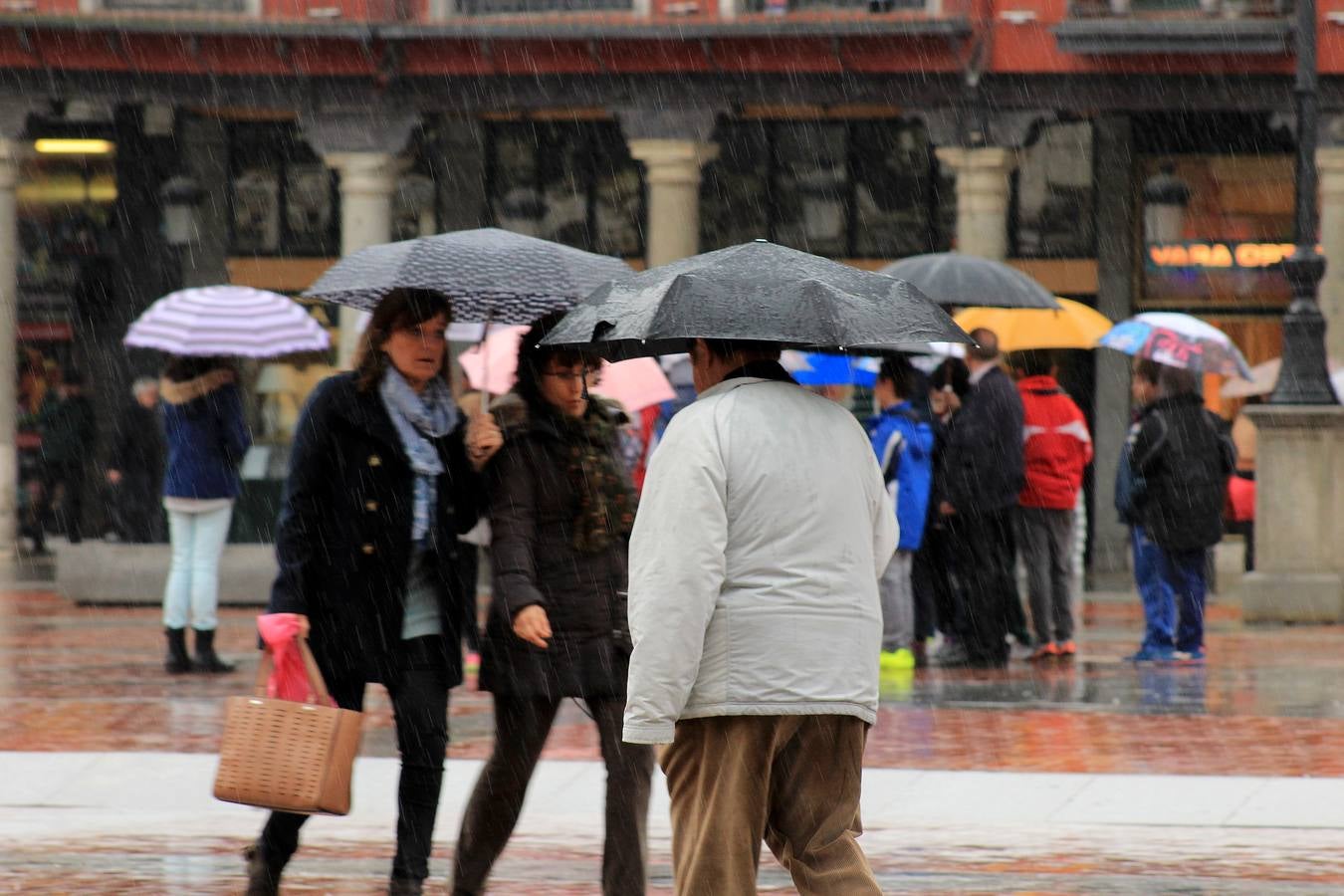 Jornada de lluvia en Valladolid