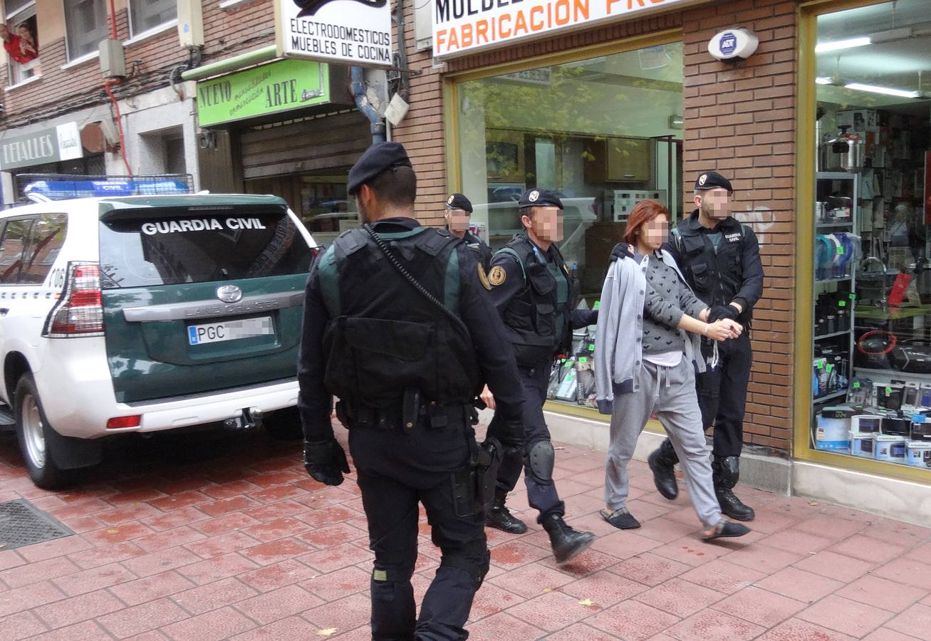 Operación contra el tráfico de drogas en Valladolid (1/2)