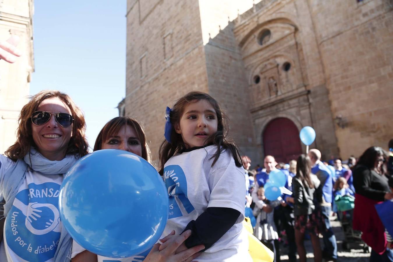 Cadena humana en Salamanca por la lucha contra la diabetes