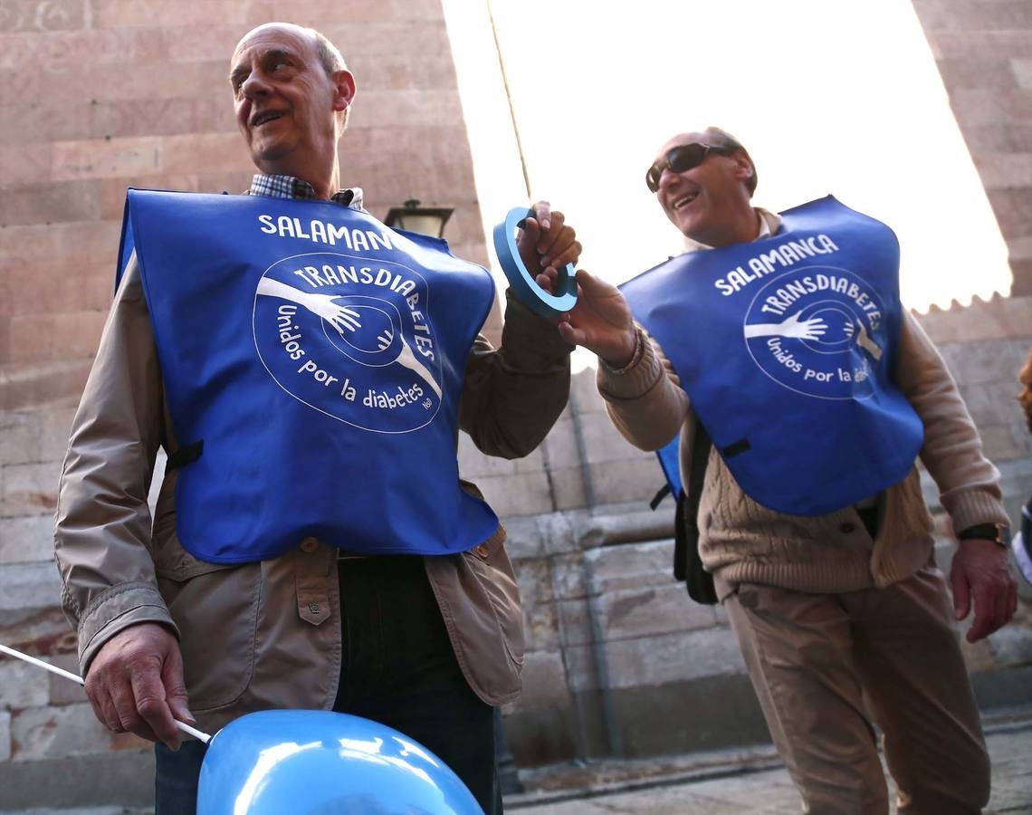 Cadena humana en Salamanca por la lucha contra la diabetes