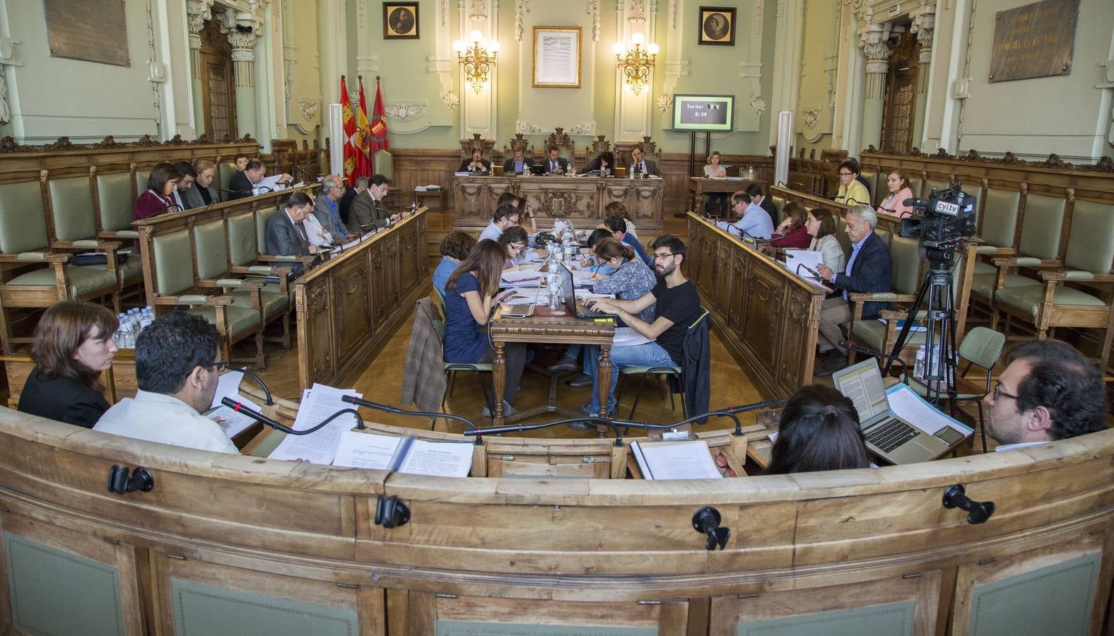 Pleno en el Ayuntamiento de Valladolid