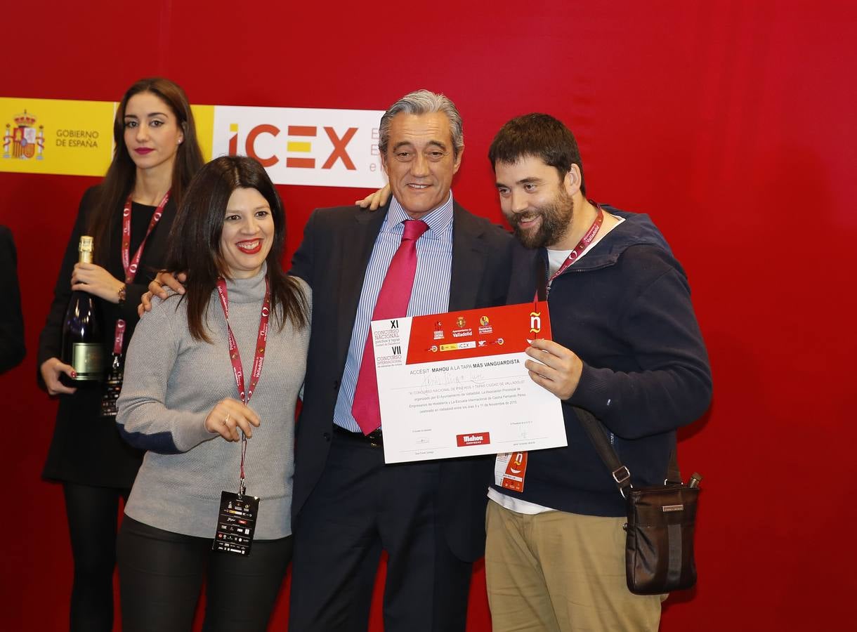 Entrega de premios del XI Concurso Nacional de Pinchos de Valladolid