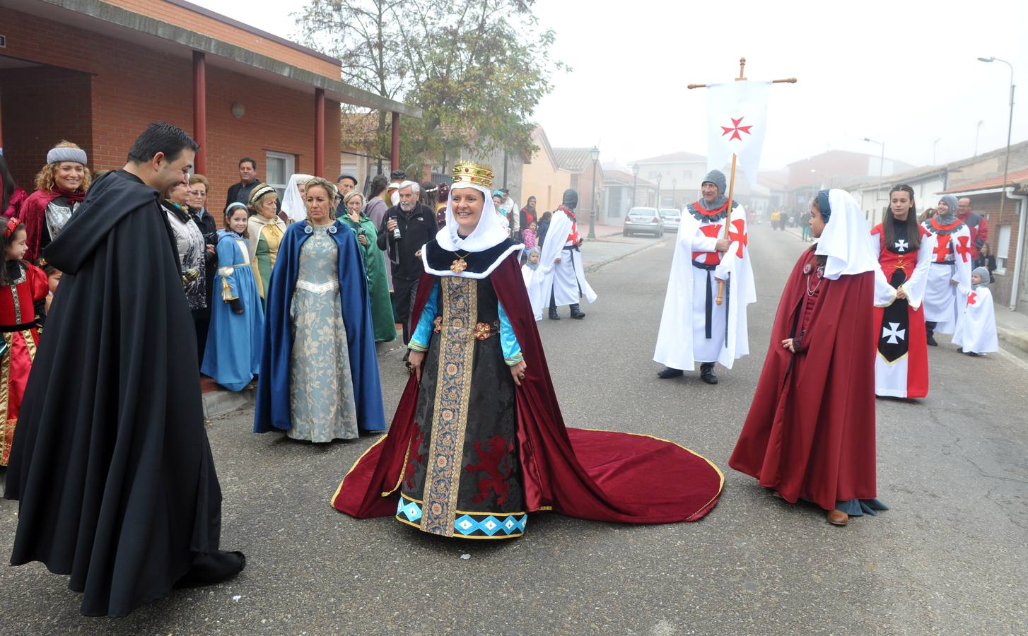 Recreación histórica del encuentro en Fresno (Valladolid) de Doña Urraca con el comendador