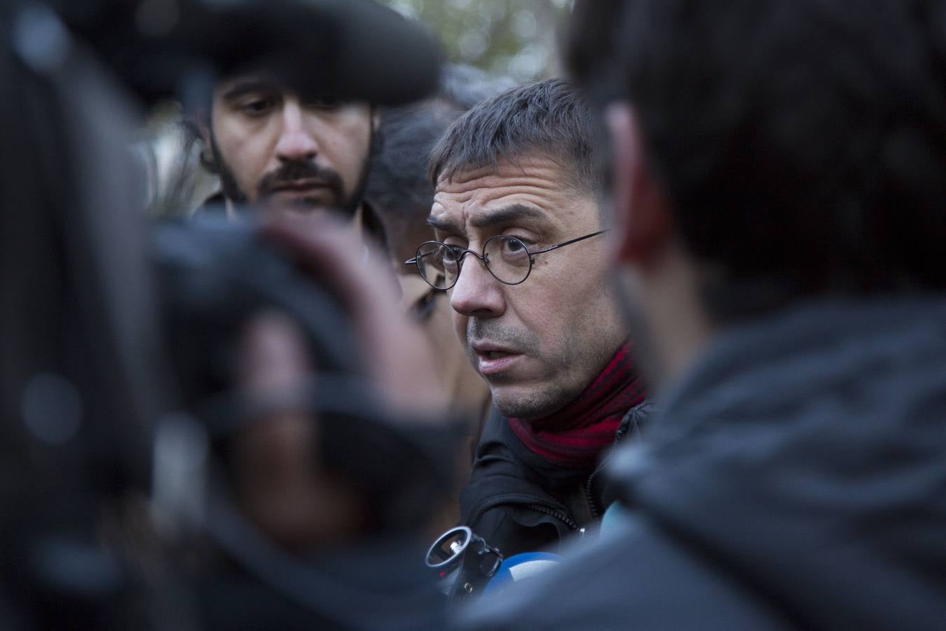 Juan Carlos Monedero en la presentación de los candidatos de Podemos para el Congreso y el Senado por Valladolid