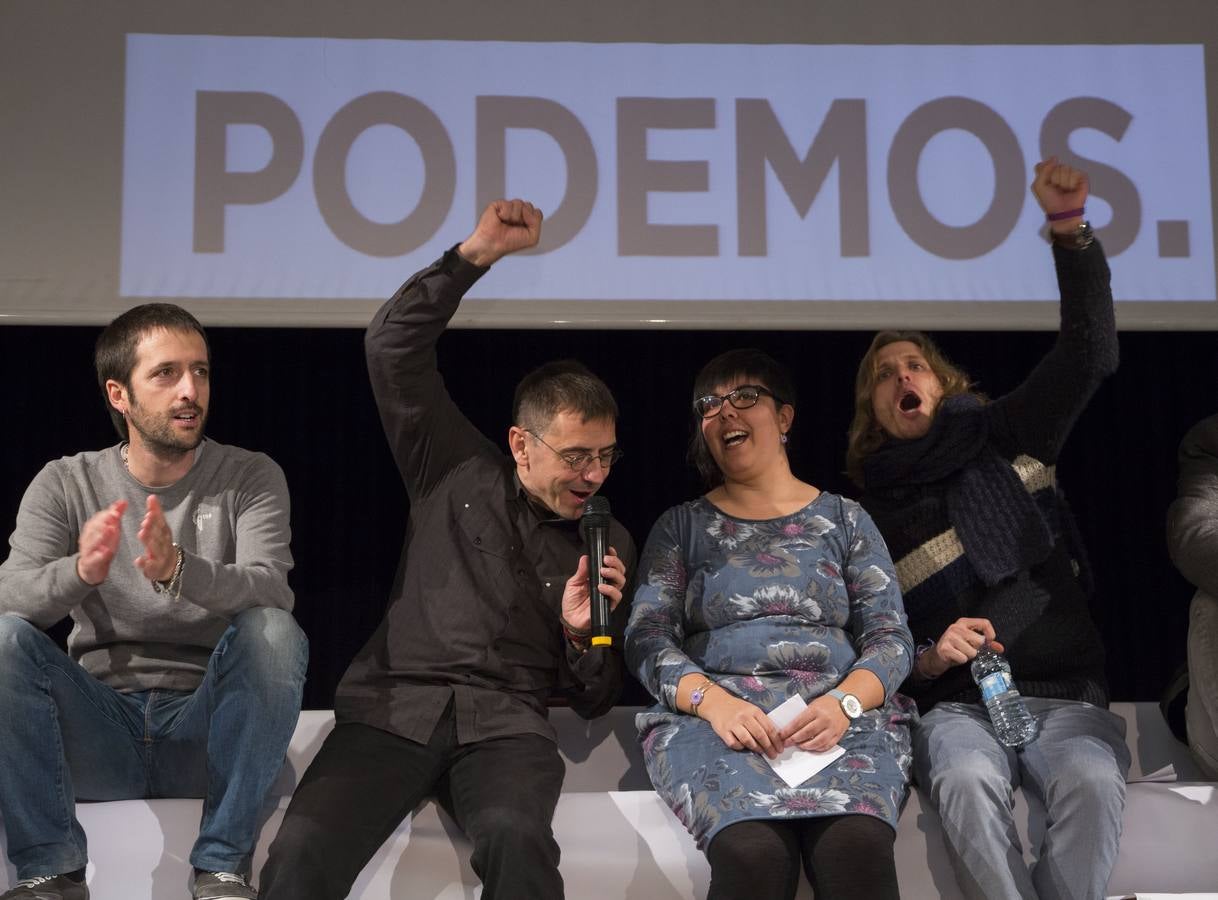 Juan Carlos Monedero en la presentación de los candidatos de Podemos para el Congreso y el Senado por Valladolid