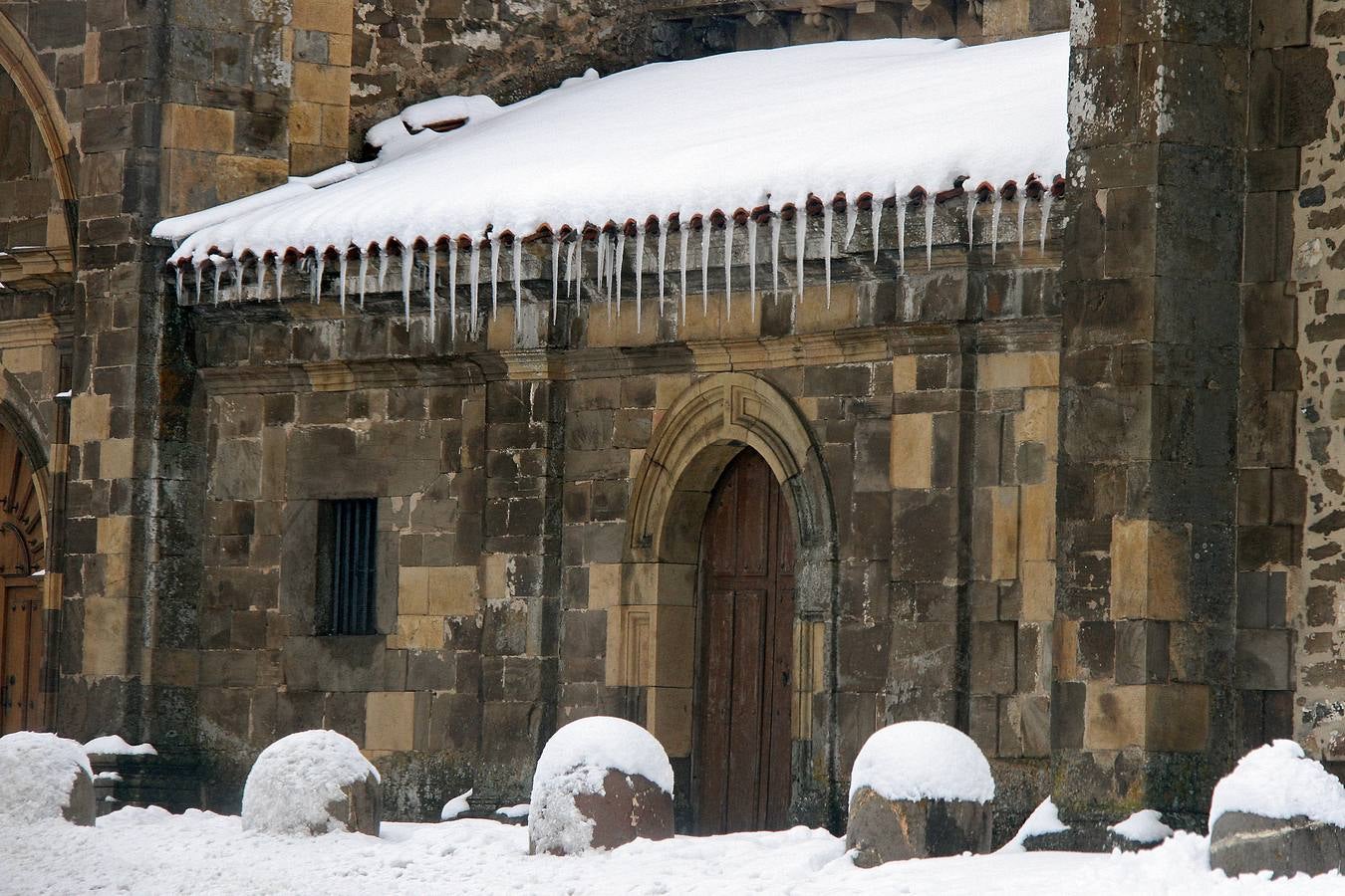 Nieve en Getino (León).