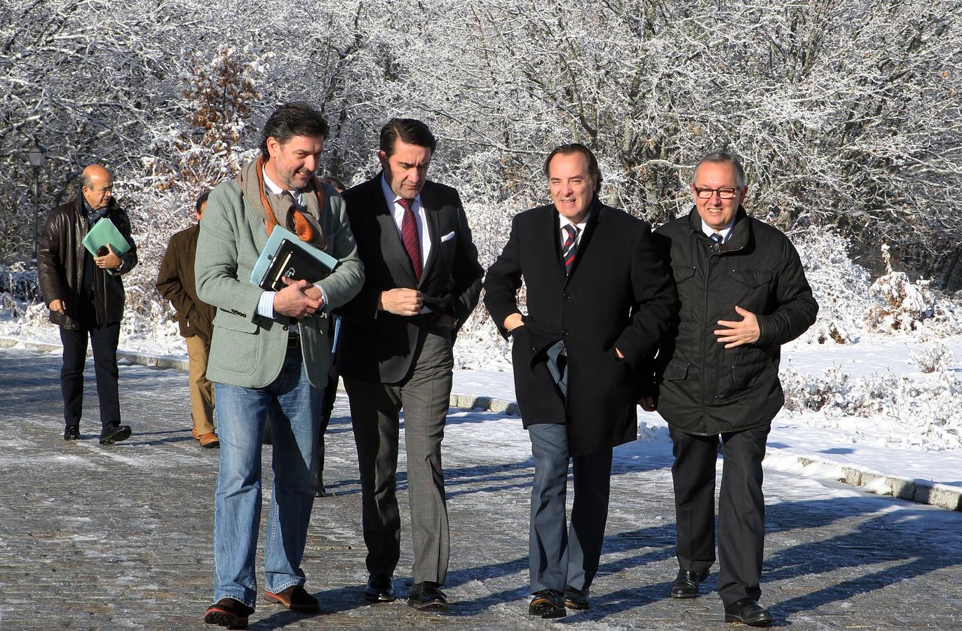 Reunión del Patronato del Parque Nacional de la Sierra de Guadarrama en Valsaín (Segovia)