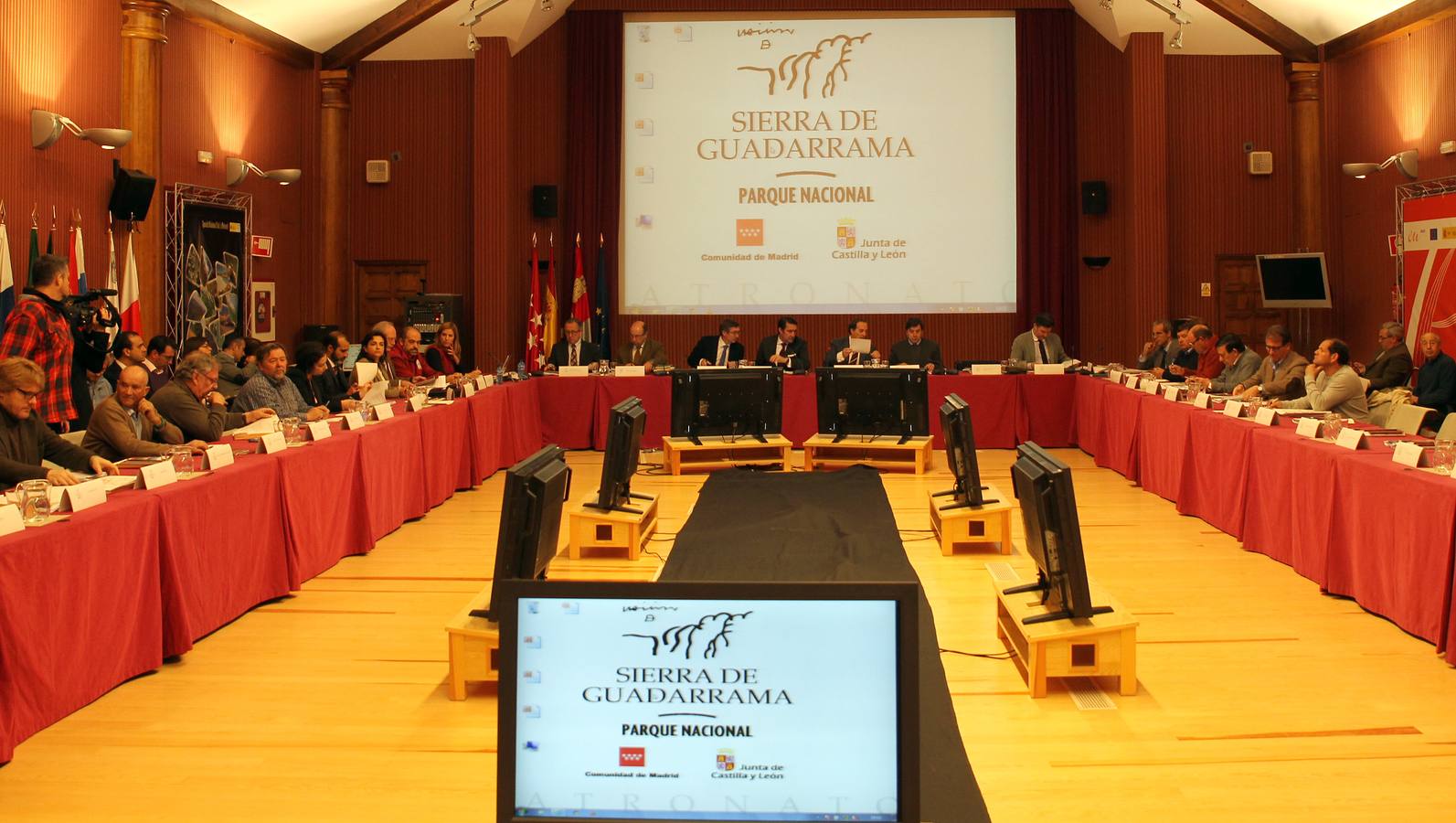 Reunión del Patronato del Parque Nacional de la Sierra de Guadarrama en Valsaín (Segovia)