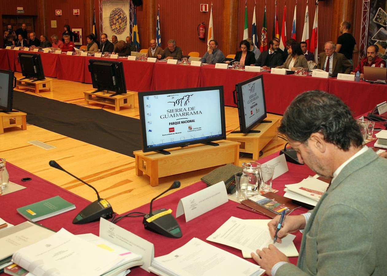 Reunión del Patronato del Parque Nacional de la Sierra de Guadarrama en Valsaín (Segovia)