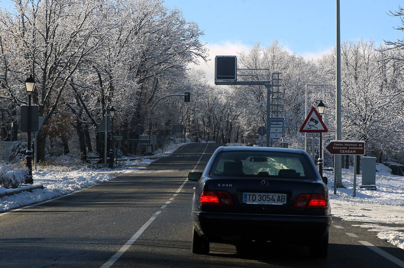 Segovia recibe las primeras nieves de la temporada