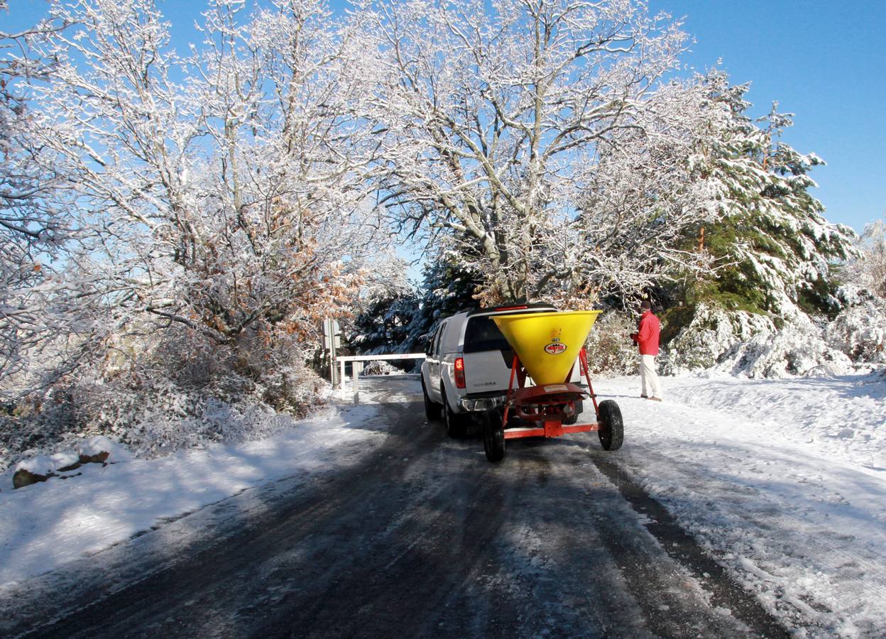 Segovia recibe las primeras nieves de la temporada