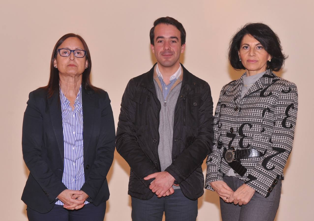 La diputada y alcaldesa de La Pedraja, Henar González; el alcalde de Montemayor, Iván Velasco, y Ana Isabel Pita, candidata del PP de Valladolid al Congreso.