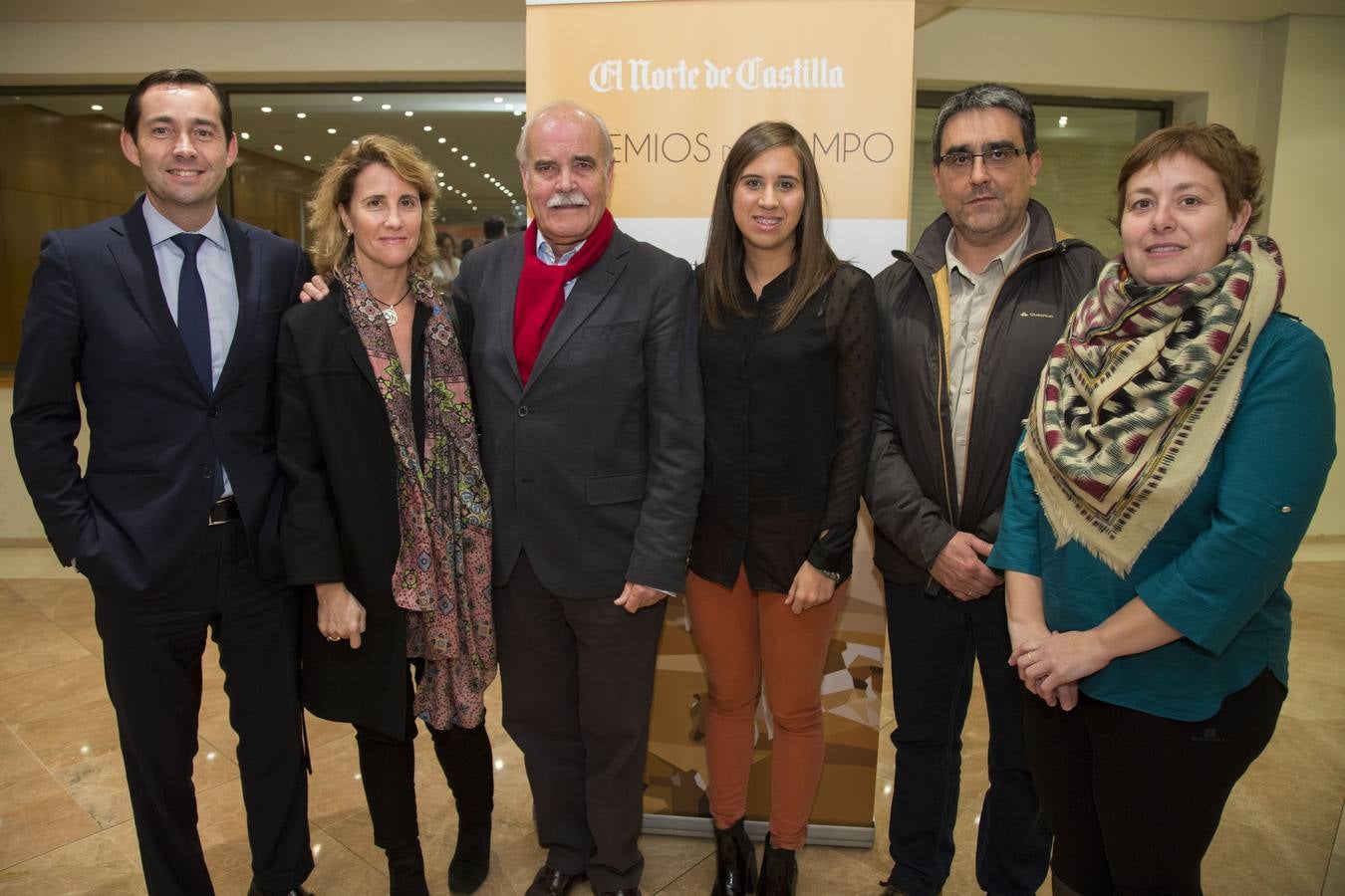 Javier Delibes, Patricia Valentín Gamazo, Juan Ignacio Álvarez, Teresa Campos, Francisco Luengo y Cristina Abril.