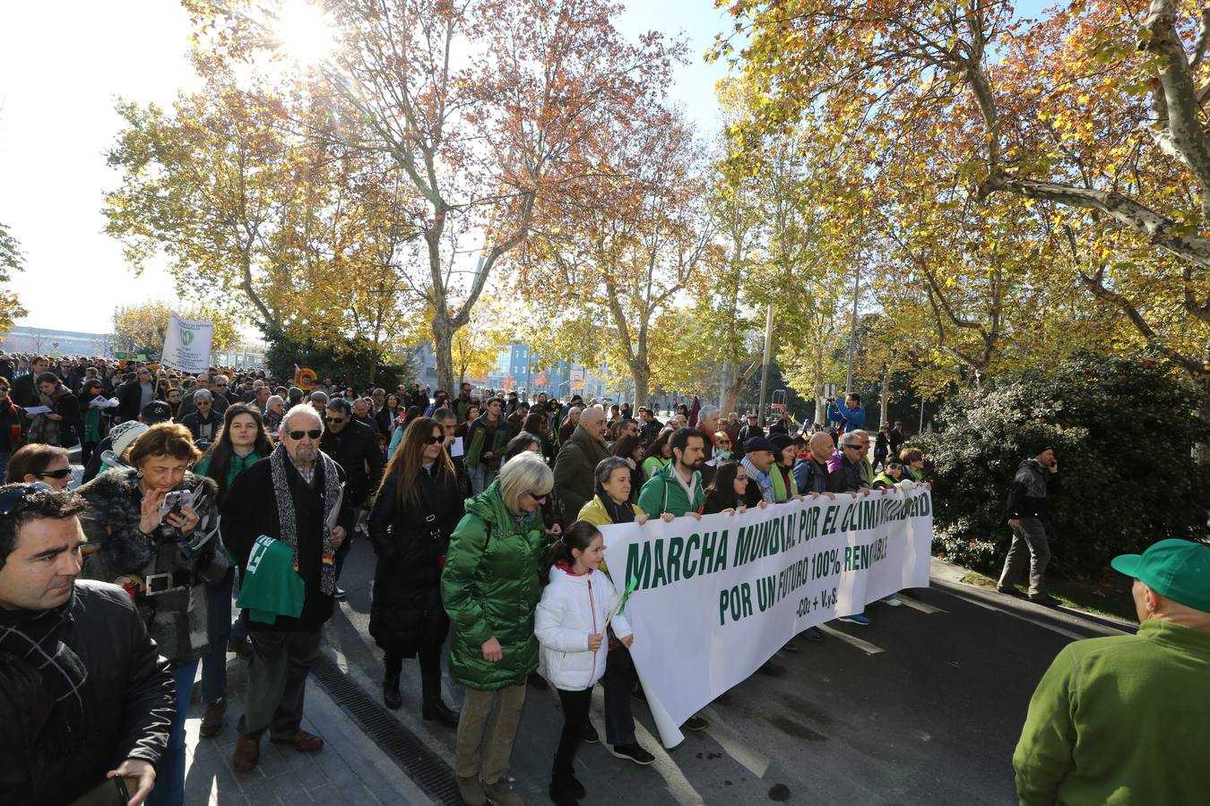 Marcha del clima 2015 en Valladolid