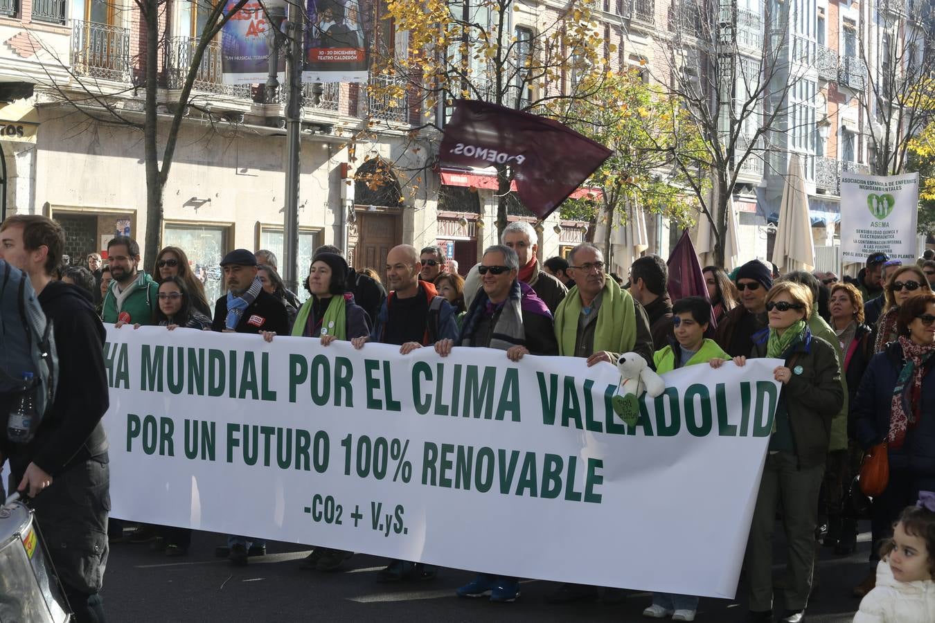 Marcha del clima 2015 en Valladolid