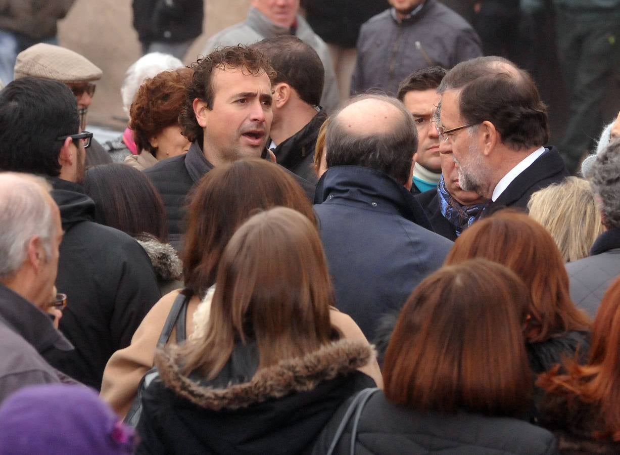 El presidente del Gobierno, Mariano Rajoy, participa en un acto de campaña del PP en Olmedo (Valladolid) 2/2