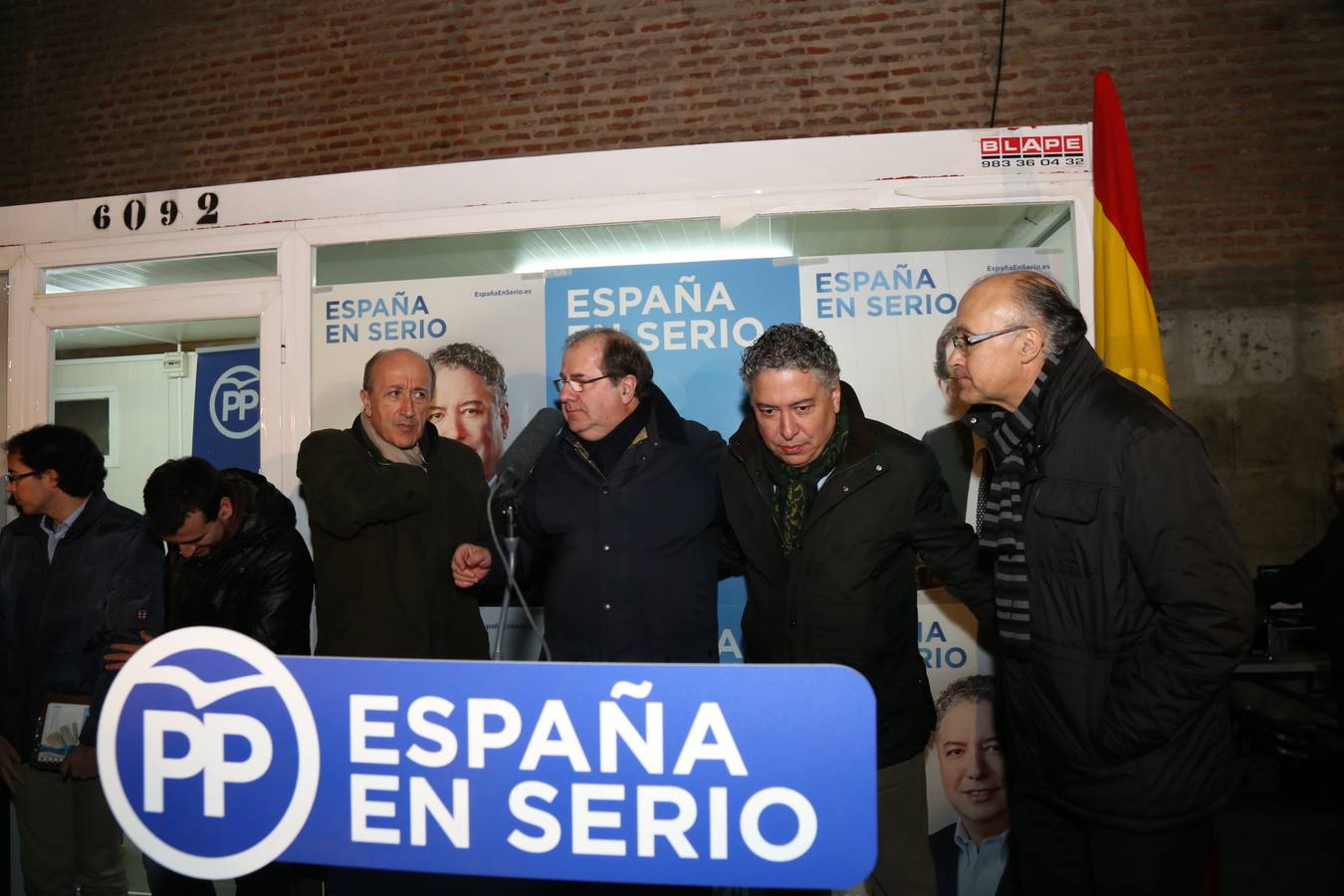 El presidente regional del PP, Juan Vicente Herrera, inicia la campaña en Valladolid.