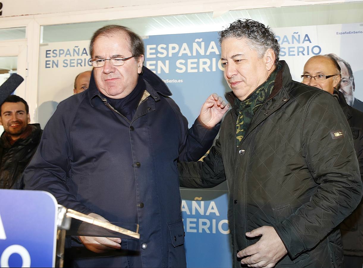 El presidente regional del PP, Juan Vicente Herrera, inicia la campaña en Valladolid.