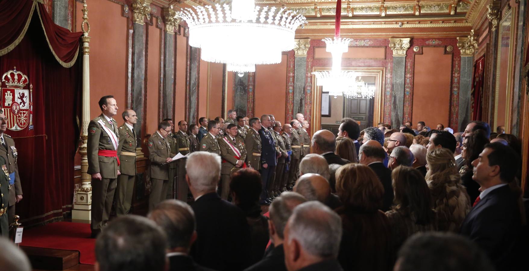 Acto militar en Valladolid con motivo de la Fiesta de la Inmaculada Concepción