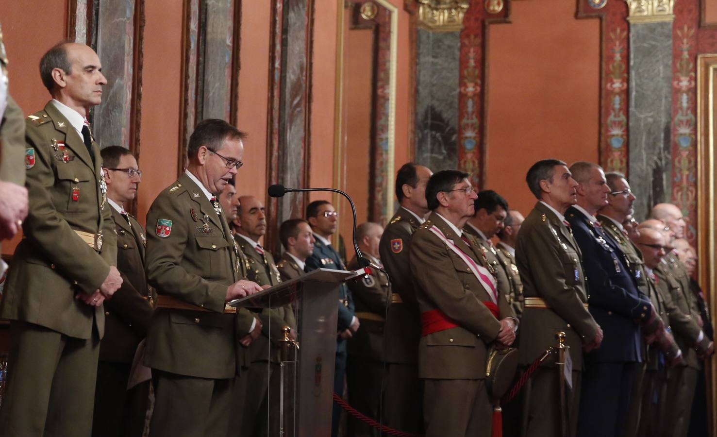 Acto militar en Valladolid con motivo de la Fiesta de la Inmaculada Concepción