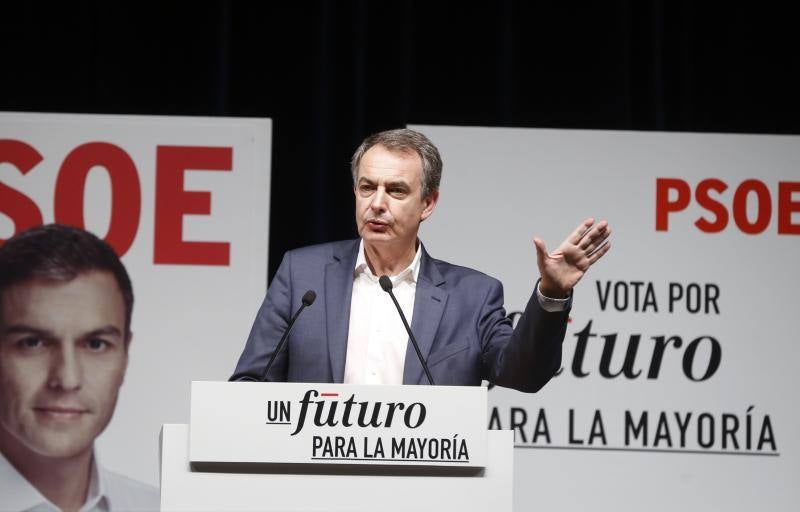 Acto del PSOE en Valladolid con José Luis Rodríguez Zapatero