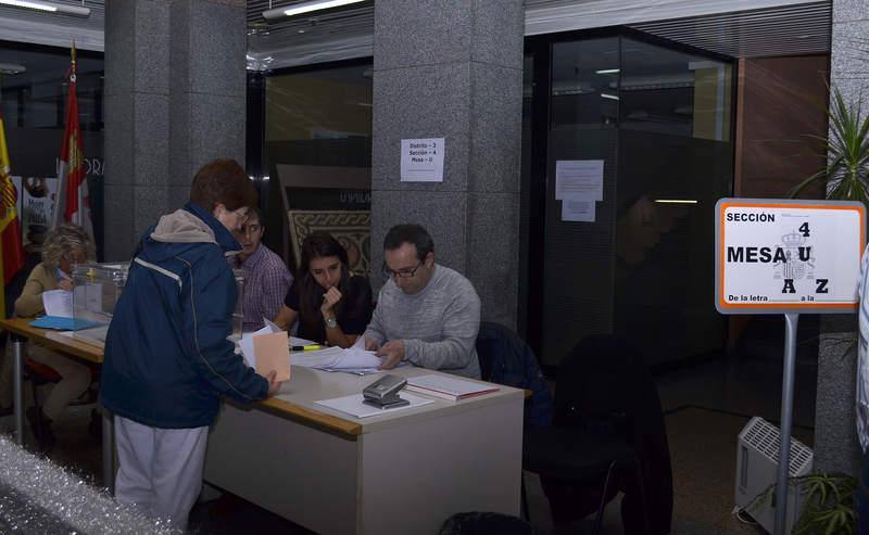 Votaciones de los candidatos en Palencia