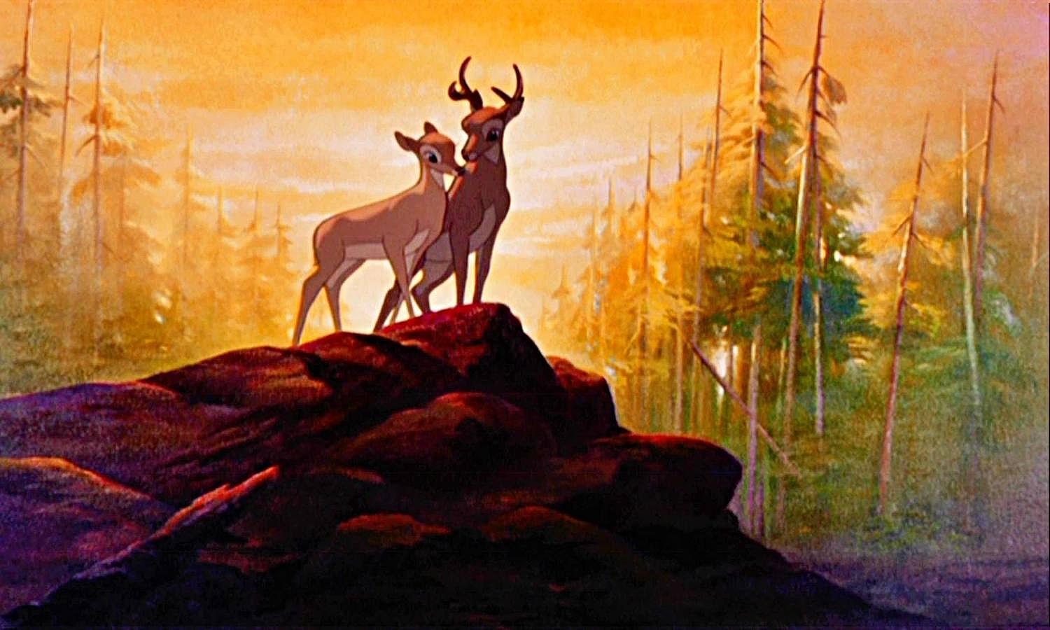 Bambi. El bosque de Bambi está inspirado en el Parque Estatal Baxter, en EEUU.