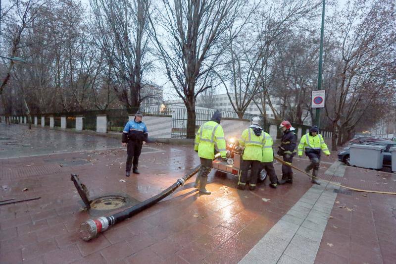 Tromba de agua en Valladolid