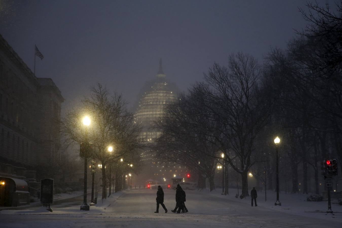 Washington, bajo un manto blanco