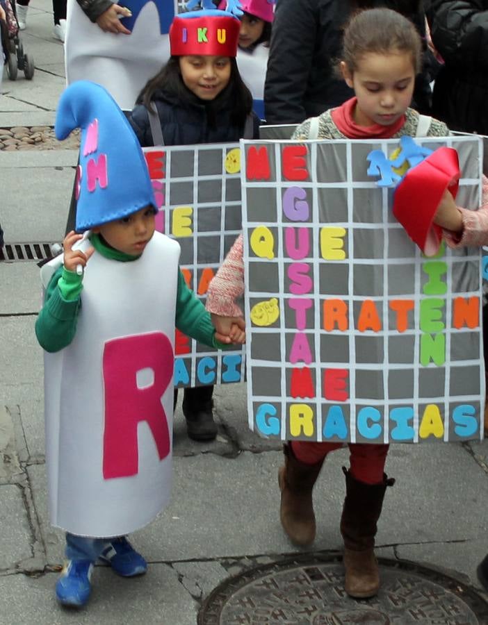 Desfile infantil del lunes de Carnaval en Segovia