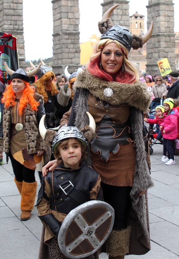 Desfile infantil del lunes de Carnaval en Segovia