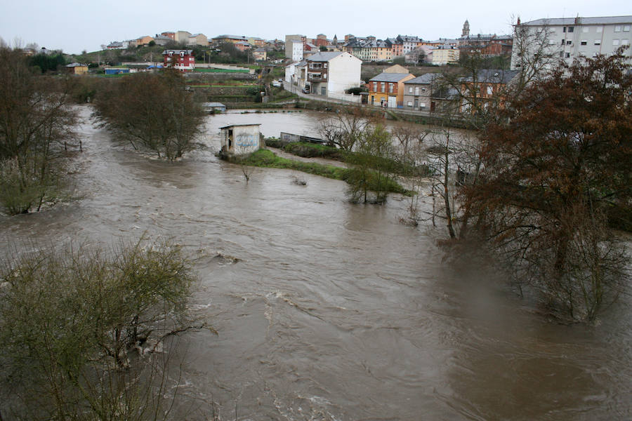 Temporal de lluvia en El Bierzo.