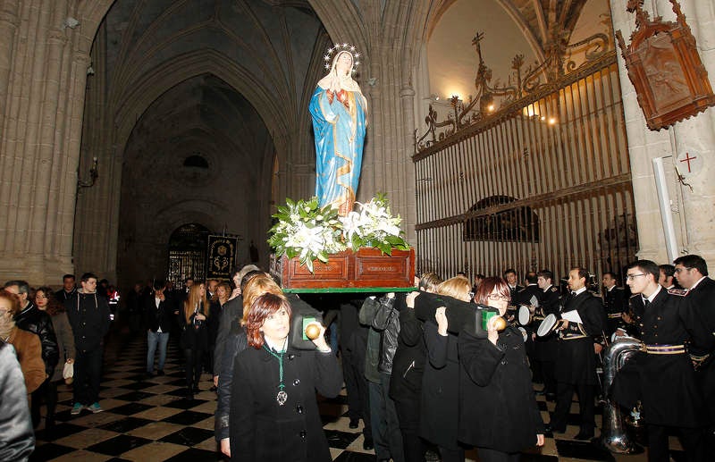 Viacrucis cuaresmal en Palencia