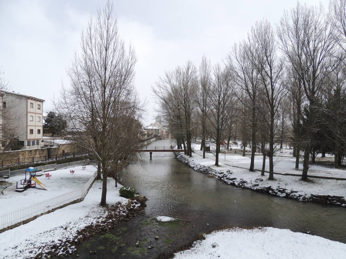 Nieve en Aguilar de Campoo (Palencia)