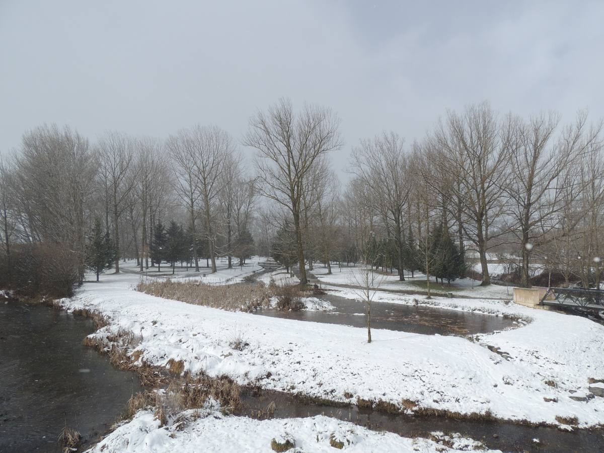 Nieve en Aguilar de Campoo (Palencia)