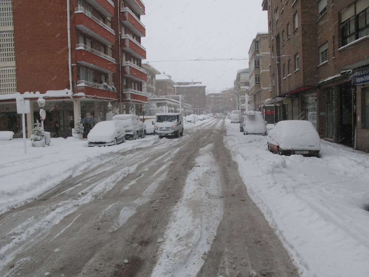 Nieve en Guardo (Palencia)